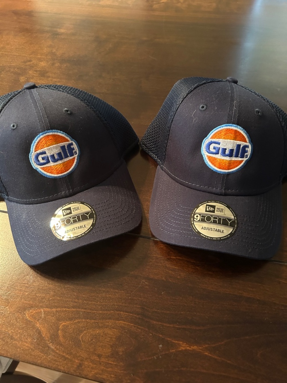 Gulf Logo Navy Mesh Back 9FORTY Adjustable Cap